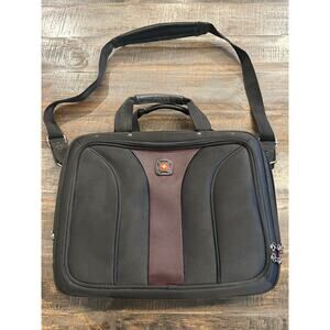 Swiss Gear Padded Wenger Laptop Bag Messenger Bag Maroon Gray Black